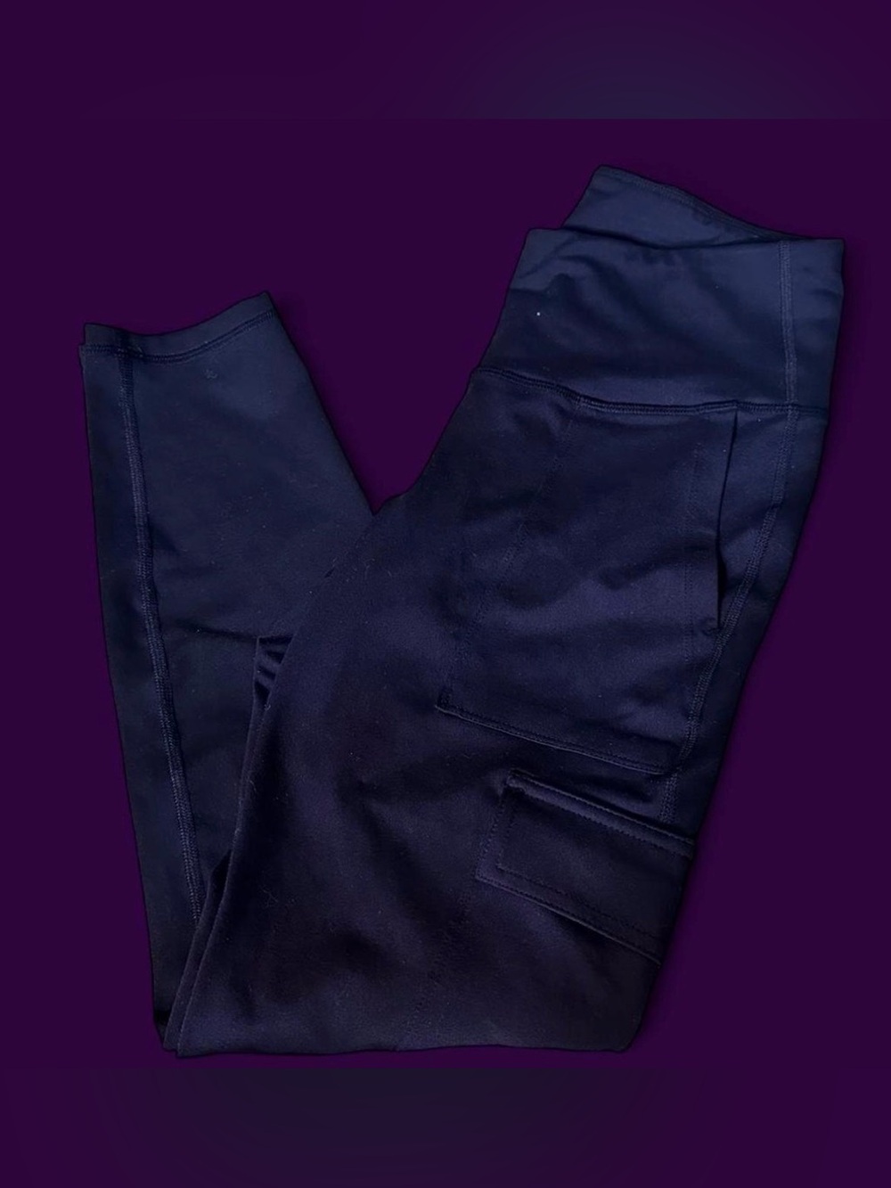 Old Navy Navy High-Waist Pocket Leggings
